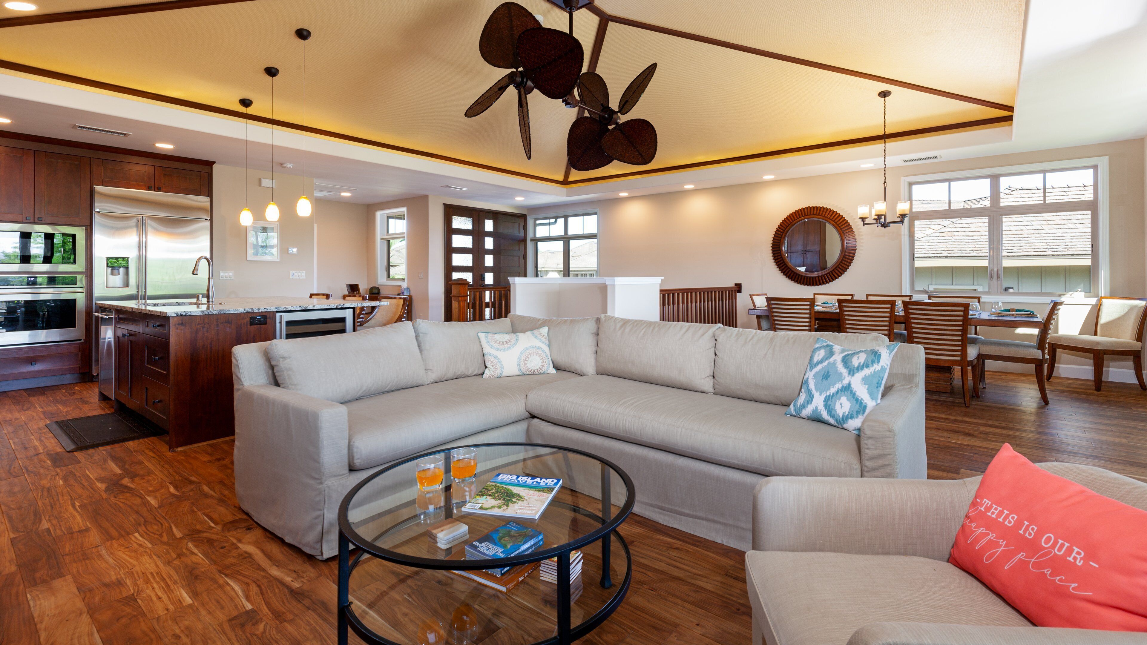 TV, books, music library, stereo