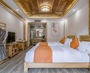 Exclusive Twin Room | Desk, blackout drapes, free WiFi - Floral Hotel Qu An He Feng Lijiang (Lijiang)