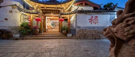 Front of property - evening/night