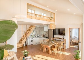 House, 3 Bedrooms | Living area | Flat-screen TV - Jeju Dalowa (Seogwipo)