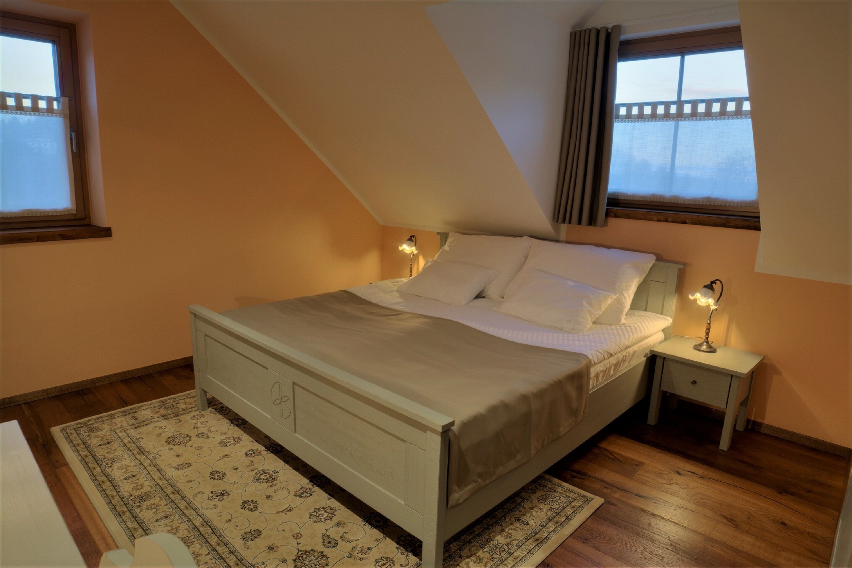 Premium bedding, down comforters, pillowtop beds, minibar