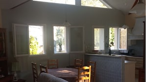 Family House, Accessible | Living area | Flat-screen TV - Jardins du Castel Gîtes Annick et J-Paul (Saint-Georges-d'Espéranche)