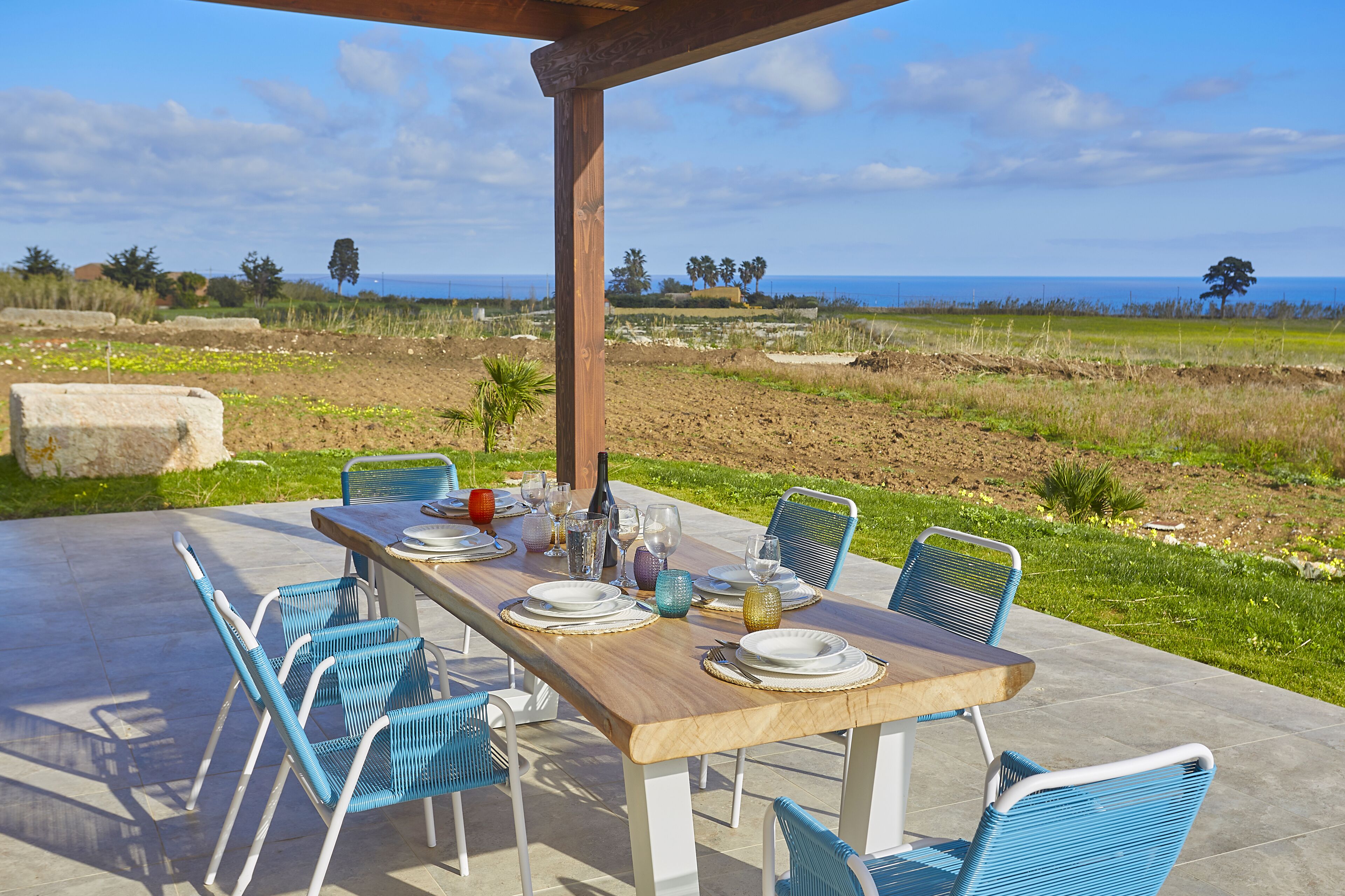 Deluxe Villa, 4 Bedrooms, Private Pool, Sea View | Terrace/patio