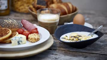 Morgenmadsbuffet hver dag mod et gebyr