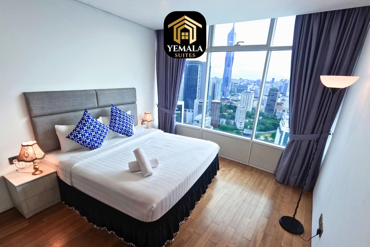 Departamento Premium, 3 habitaciones, vista a la ciudad, torre | 2 habitaciones, ropa de cama de alta calidad y muebles diferentes