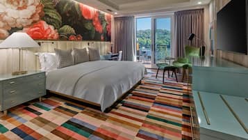 In-room safe, desk, laptop workspace, blackout drapes