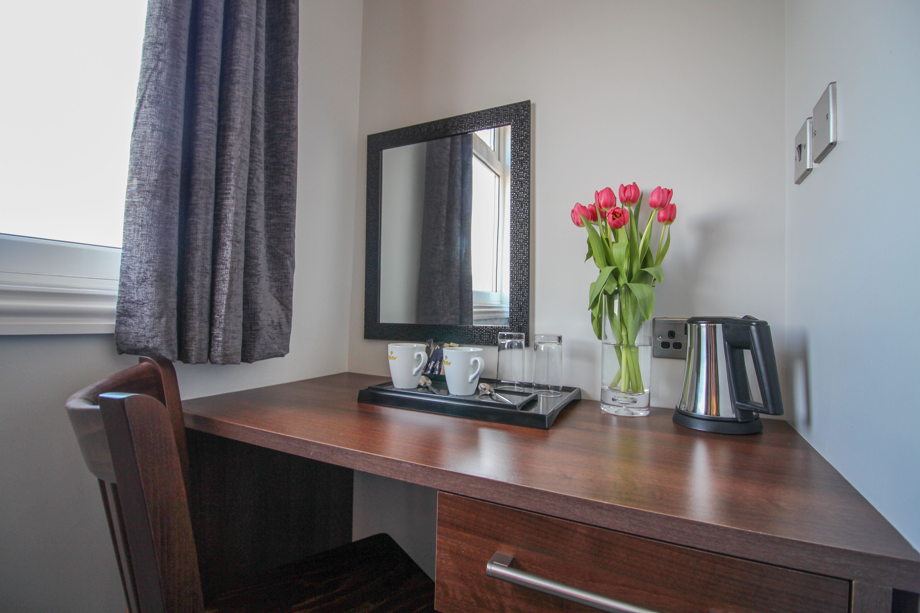 deluxe double room | individually decorated, individually furnished, desk, laptop workspace