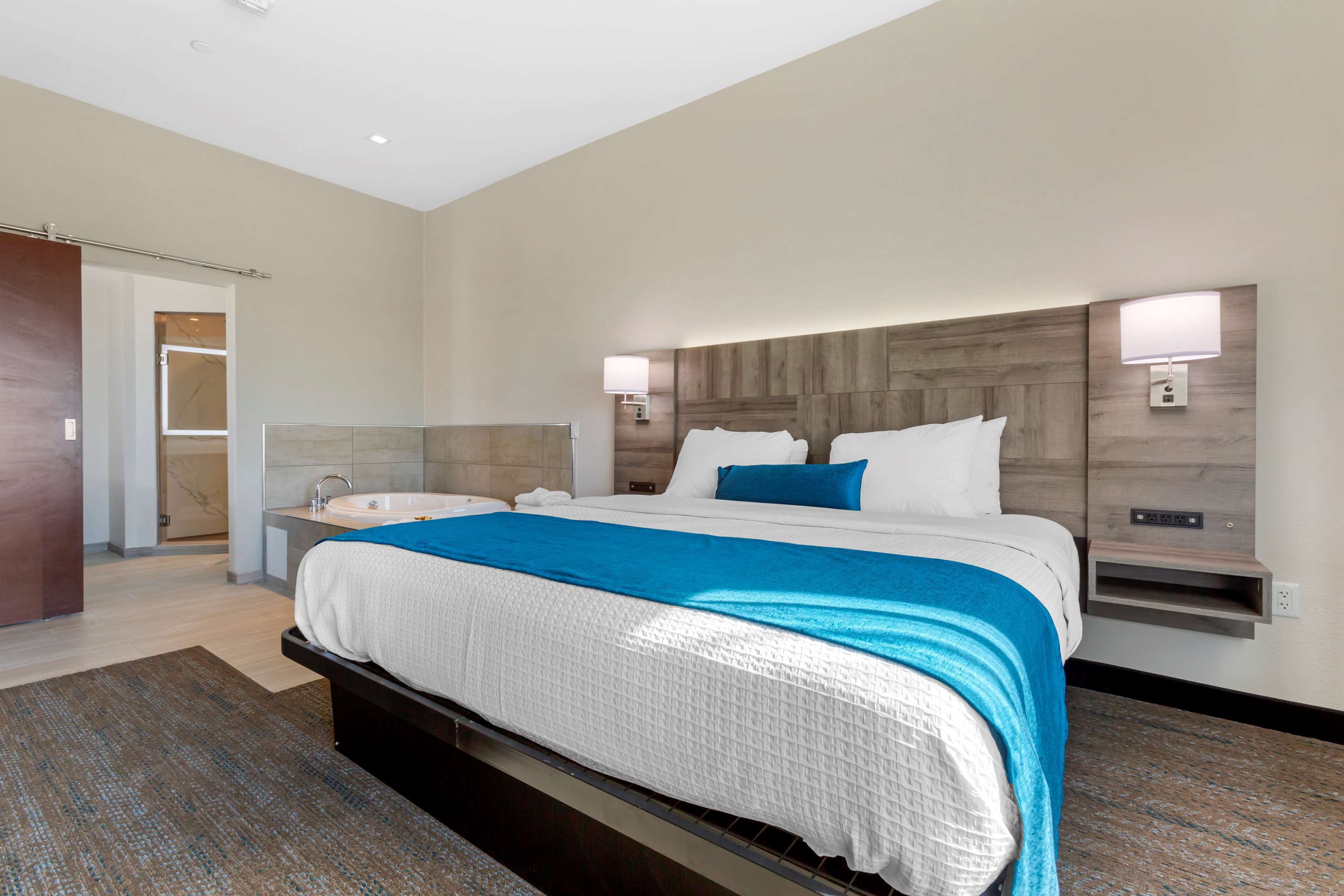 suite, 1 king bed, non smoking, jetted tub (with sofabed) | jetted bathtub