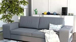 Luksusleilighet, 2 soverom, terrasse | Oppholdsområde