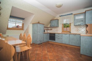 Fridge, microwave, oven, dishwasher - Apartments Tourist farm Matijovc (Podbrezje)