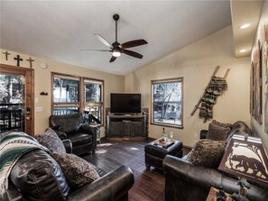 Cabin, Multiple Beds, Hot Tub, Mountain View | Living room - Midtown Riverfront 1, 2 Bedrooms, Hot Tub, Sleeps 6 (Ruidoso)