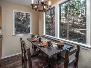 Cabin, Multiple Beds, Hot Tub, Mountain View | Private kitchen | Fridge, microwave, stovetop, dishwasher
