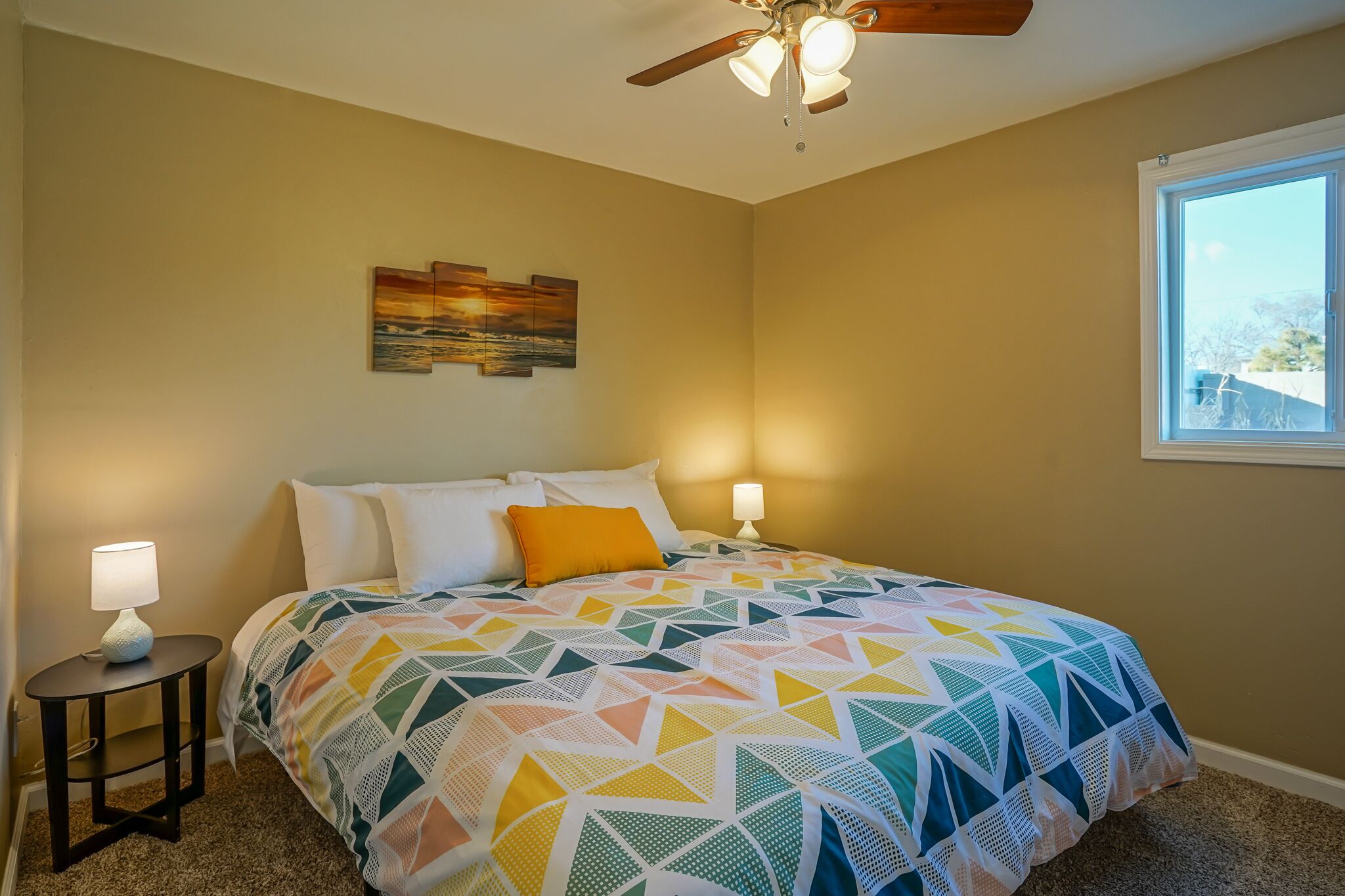 2 bedrooms, iron/ironing board, WiFi, bed sheets