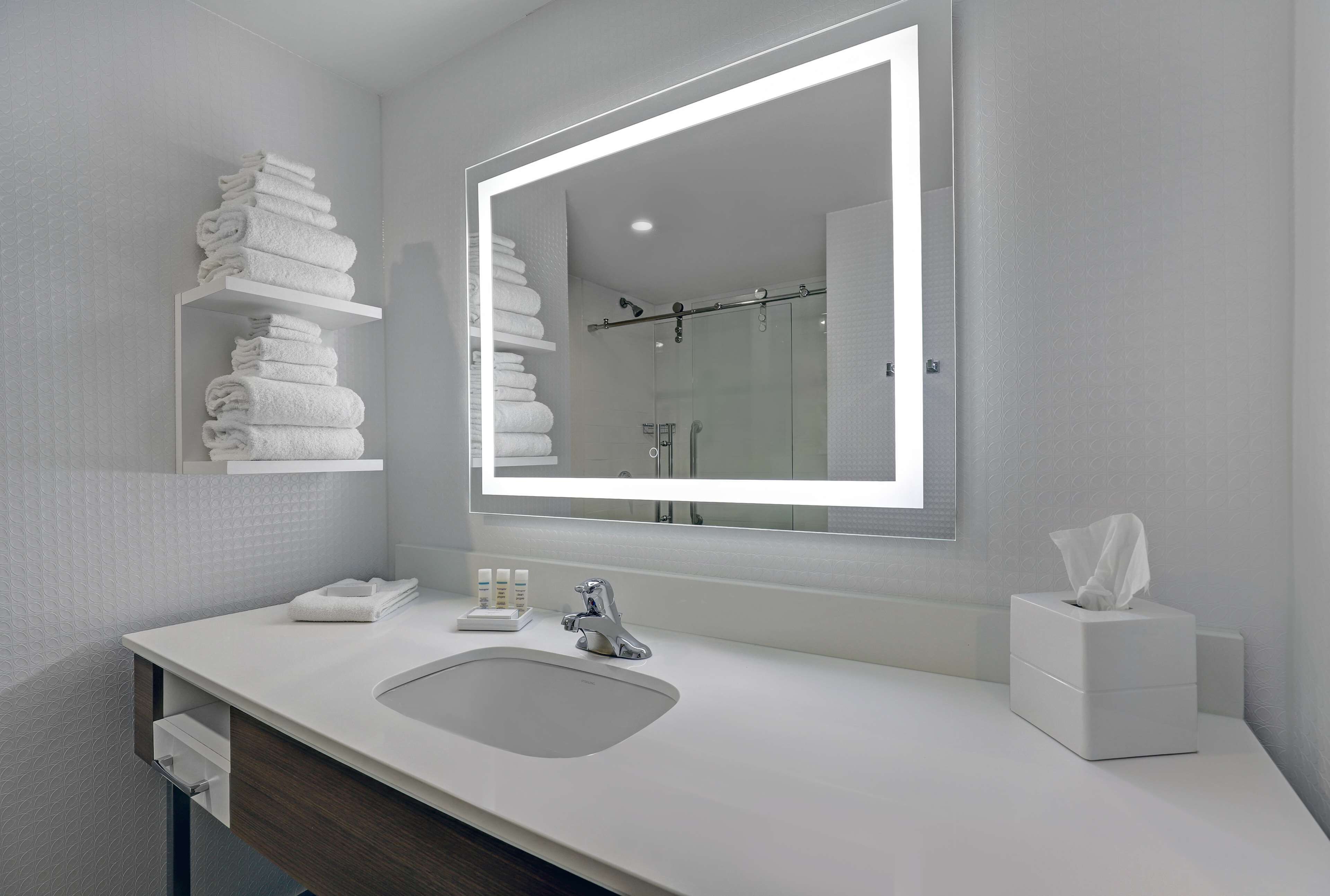 free toiletries, hair dryer, towels