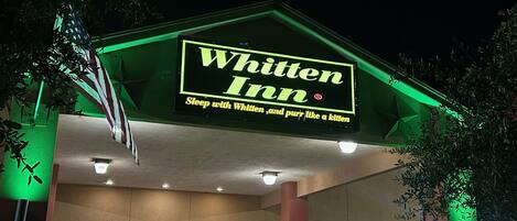 Front of property – evening/night