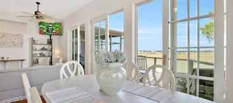 Amazing views - hot tub overlooking the marsh - walk to beach!