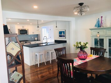 View upon entering the house. Open floor plan for easy living.