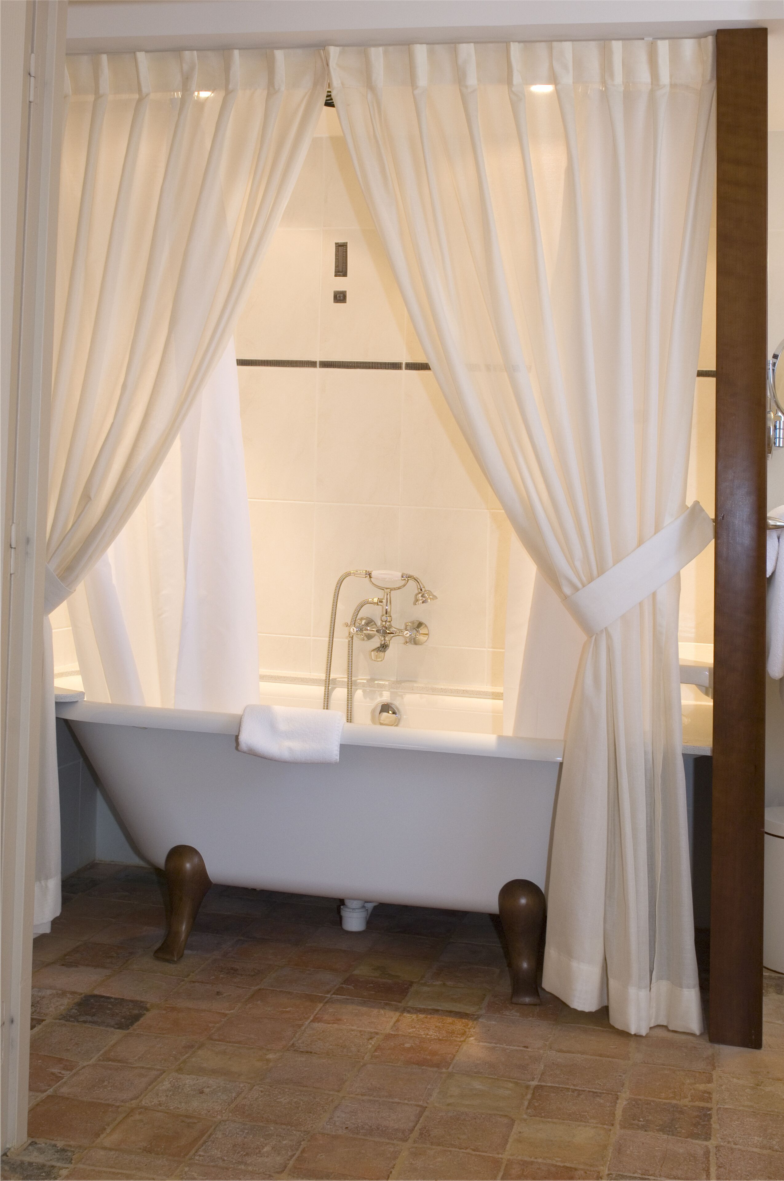 comfort double room | bathroom | shower, hair dryer, towels, soap