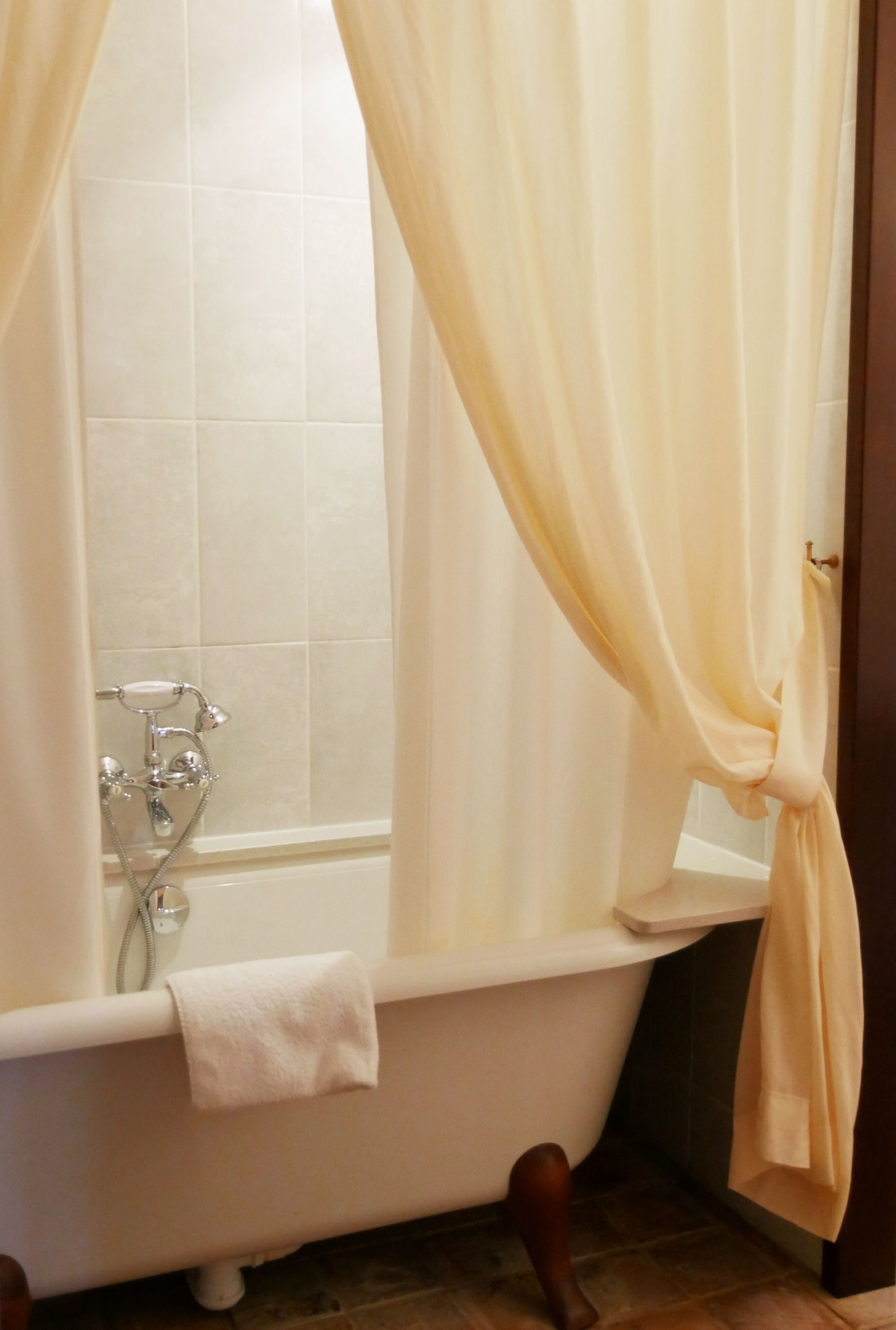 double room | bathroom | shower, hair dryer, towels, soap