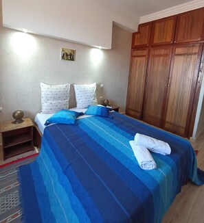 Double Room | Soundproofing, iron/ironing board, free WiFi, bed sheets - Les Jardins d Amizmiz (Sidi Badhaj)