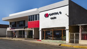 A building with a sign reading "Capital O Colon". - Capital O Colón,  Ciudad Guzmán Jalisco (Zapotlán el Grande)