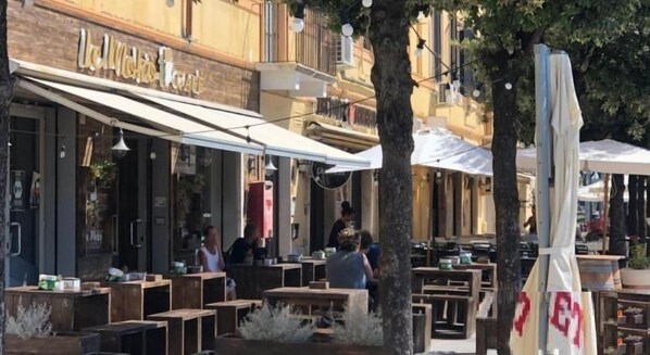 Blick von der Unterkunft
