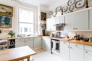 Oven, stovetop, cookware/dishes/utensils