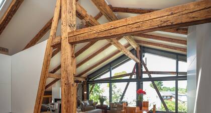 100 m² Penthouse im Gut Stohrerhof am Ammersee mit eigenem Garten für 4 Personen