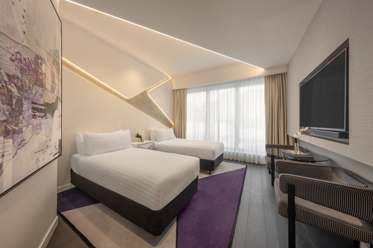 Habitación estándar, 2 camas individuales | Ropa de cama de alta calidad y minibar 