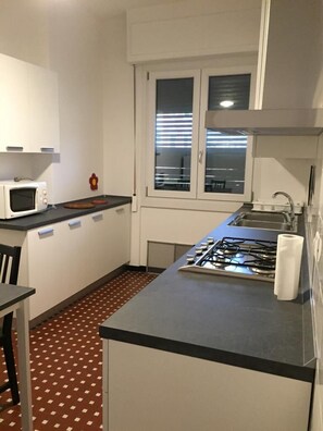 Lägenhet - 1 sovrum | Eget kök | Stort kylskåp, mikrovågsugn, ugn och spishäll