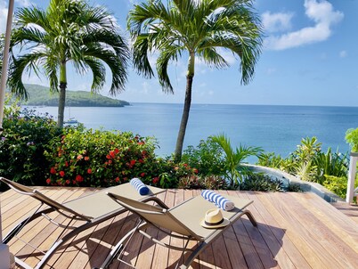 Villa Cap Ouest - Private swimming pool and private sea access - Grande Anse