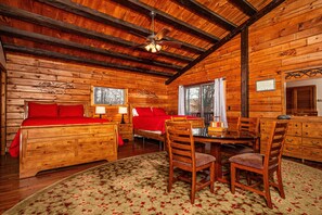 4 bedrooms, iron/ironing board, Internet, bed sheets - Unique secluded cabin, cathedral ceiling, gas cook range, pool table ,hot tub (Morgantown)