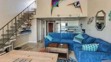 TV, fireplace, DVD player