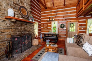 TV, fireplace, DVD player