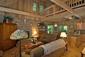 TV, fireplace, DVD player