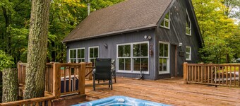 Stunning Hilltop Cabin | Panoramic Views, Pond & Hot Tub