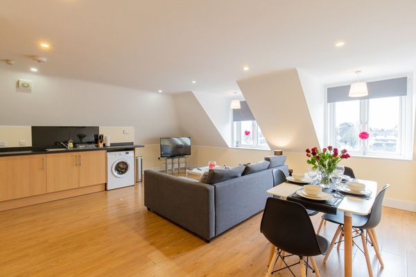 Deluxe Apartment, Private Bathroom, City View (2 bedroom Penthouse) | Lounge