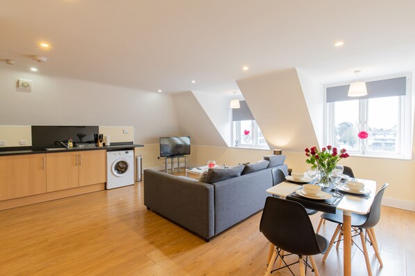 Deluxe appartement, privébadkamer, uitzicht op de stad (2 bedroom Penthouse) | Lounge