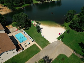 Indoor pool, seasonal outdoor pool