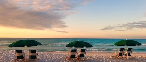 Private beach nearby