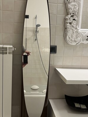 Combined shower/bathtub, jetted bath, hair dryer, bidet - Luxury apartment historic center, Air Conditioning, Wi-Fi, Jacuzii, garage.   (Bellagio)
