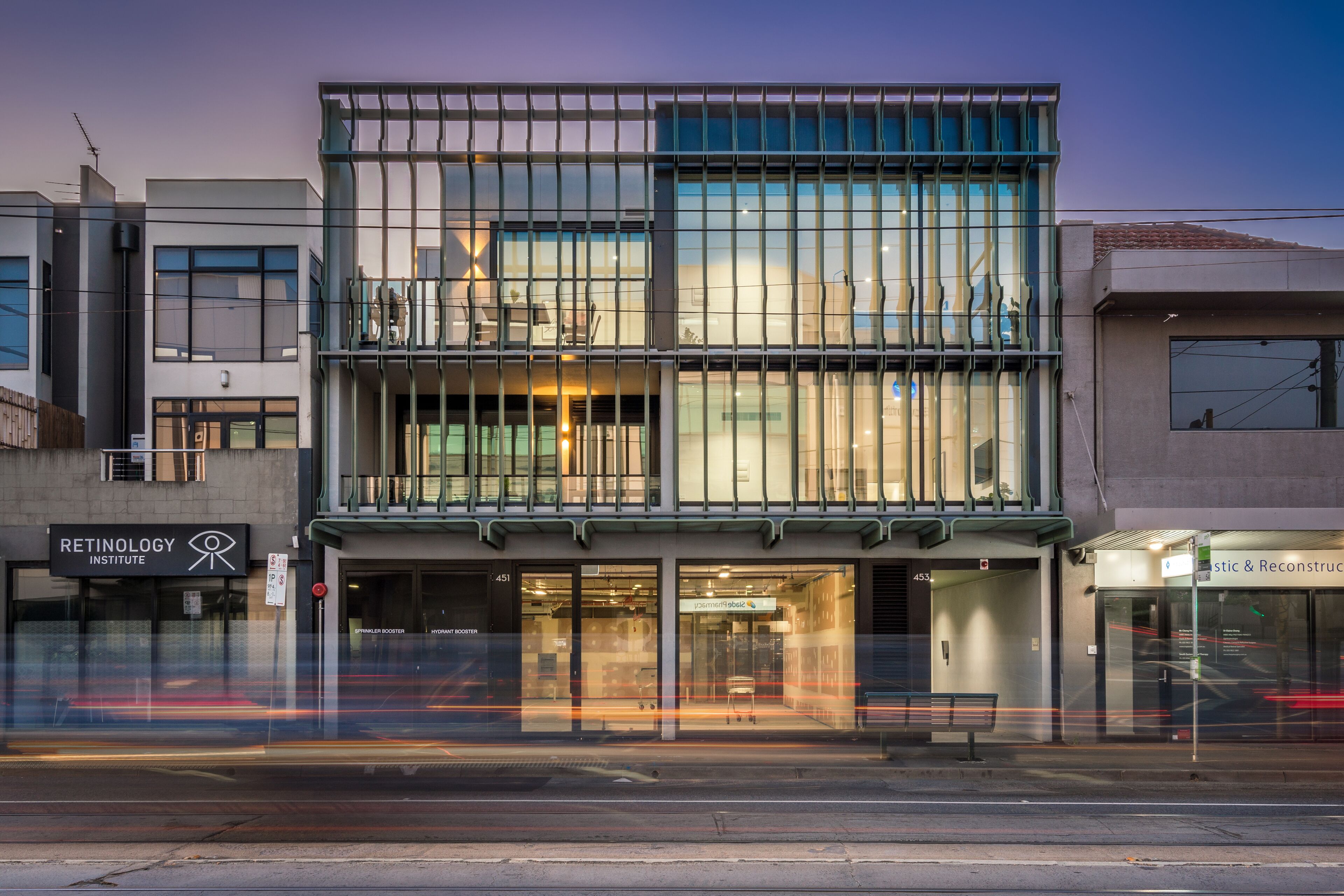 Front of property – evening/night