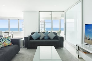 Apartment | Living room - Private Luxe 3 BDR at Q Surfers Paradise (Surfers Paradise)