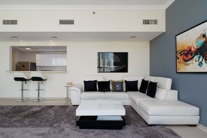 Appartement Deluxe, 2 chambres | Salle de séjour