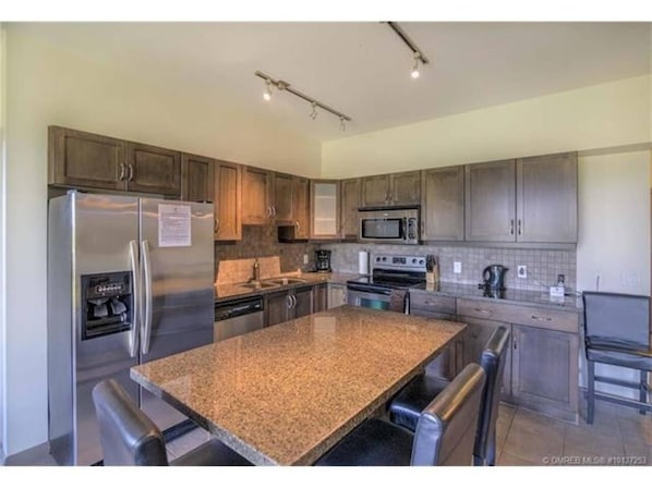 Oven, stovetop, dishwasher, blender