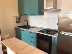 Coffee/tea maker, microwave, oven, stovetop