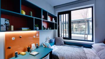 Desk, laptop workspace, iron/ironing board, free WiFi