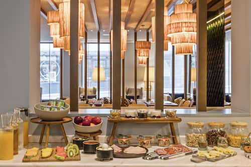 Daily buffet breakfast for a fee