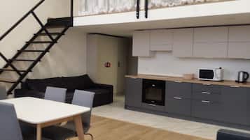 Luxury Apartment, 1 Bedroom, Accessible, Non Smoking | Living area | 32-inch plasma TV with digital channels, TV