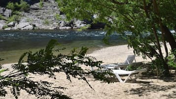 Private beach